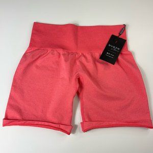NVGTN Womens Pro Activewear Shorts Coral M New